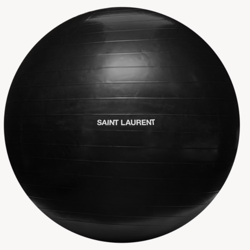 Saint Laurent inflatable yoga ball 27”